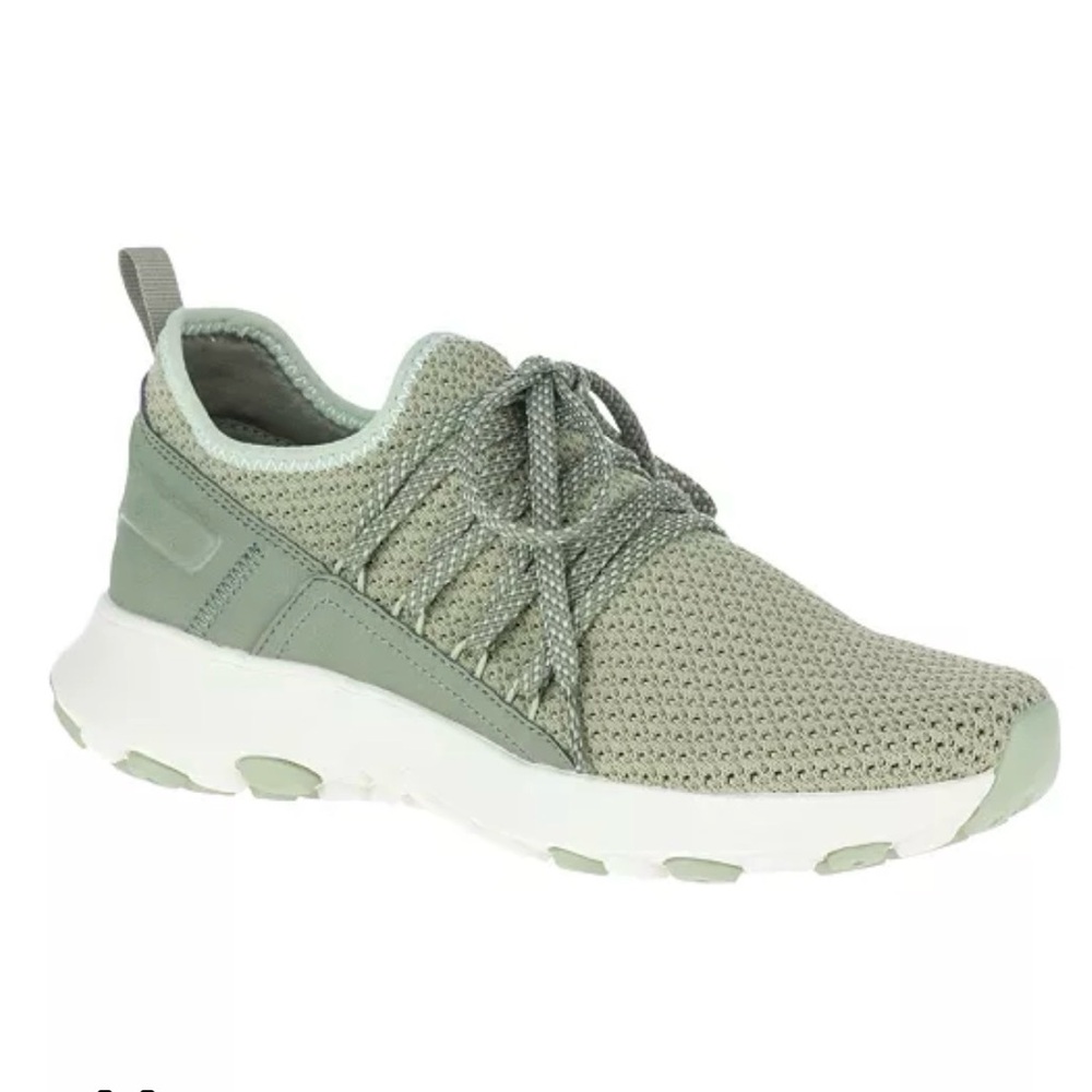 Woman’s Merrell Cloud Knit Lace Sneakers green color way size 6.5.